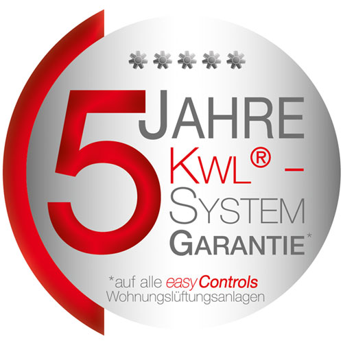 Label 5 Jahre KWL-System Garantie