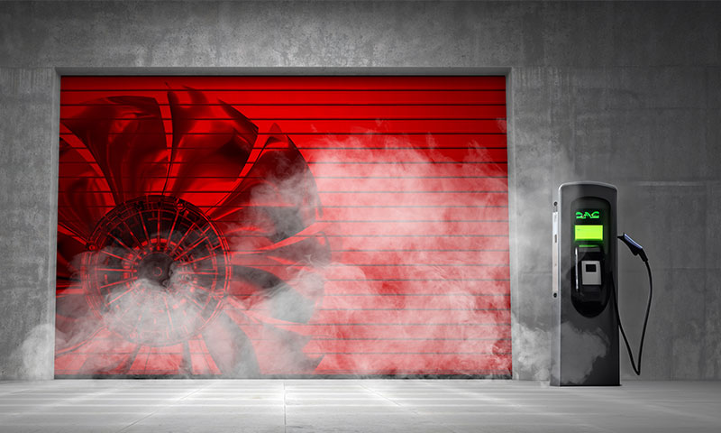 Zukunft E-Mobilität - brandgefährlich für Garagen?